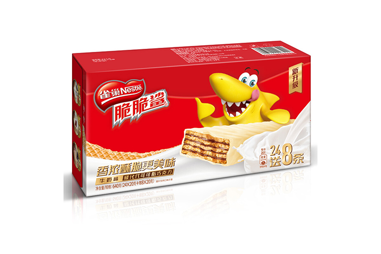 NESTLE CRISPY SHARK VANILLA WAFFLE 24X32PCS 640G